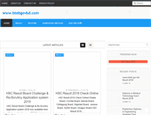 Tablet Screenshot of btebgovbd.com